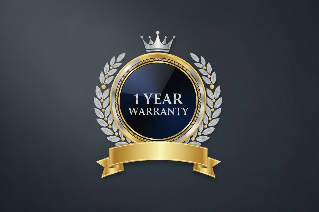 write 1 year warranty